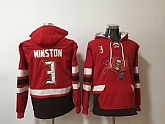 Nike Buccaneers 3 Jameis Winston Red All Stitched Hooded Sweatshirt,baseball caps,new era cap wholesale,wholesale hats